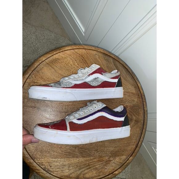 Vans Dragon Design Sneakers Multicolor Unisex Size 6.5/8 Casual Shoes - Picture 6 of 9